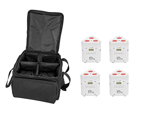 Eurolite - Set Di 4 Batterie Tl-3 Tcl Bianco + Sb-4 Softbag