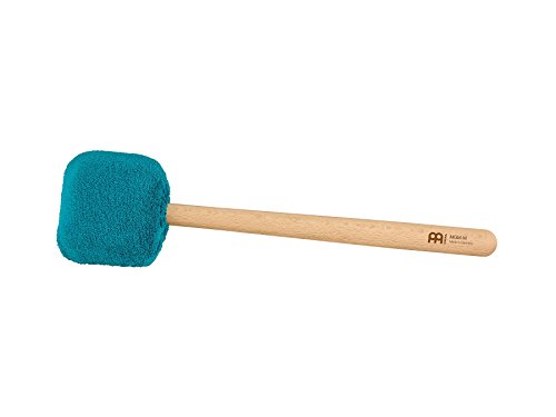 Sonic Energy Gong Mallet Medium – Mallet Blu Con Impugnatura In Faggio – Per Suonatori Di Gong, Meditazione, Percussioni – Lana Di Pecora, Pile Sintet
