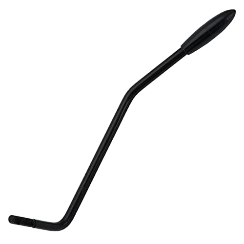 Musiclily Pro 4,8Mm Filettatura Leva Tremolo Arm In Acciaio Per Chitarra Elettrica Tipo Import Strat, Nero Con Tappo Nero