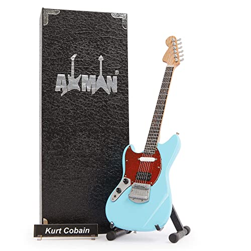 Kurt Cobain (Nirvana) - Chitarra In Miniatura - Regali Musicali - Ornamento Fatto A Mano