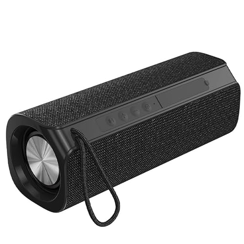 Glowster Altoparlante Bluetooth Portatile, Altoparlante Wireless Bluetooth 5.0, 6 W Usb Microsd, Batteria Integrata Da 1200 Mah, Nero