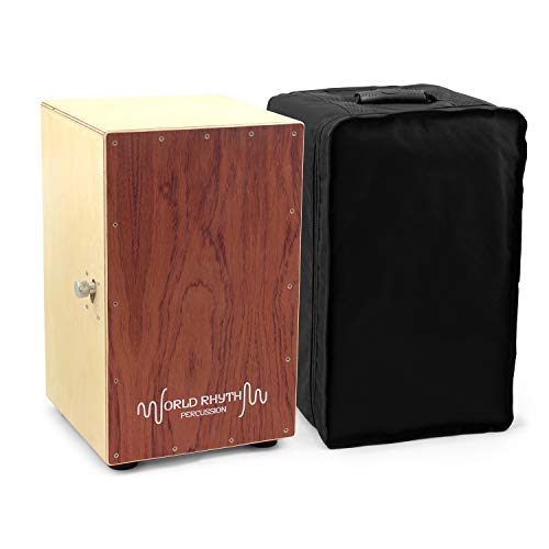 World Rhythm - Cajón In Legno Naturale, Dark Wood