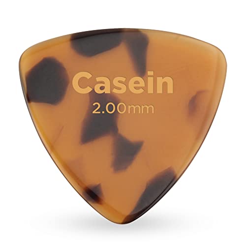 Plettri D'Addario Accessories Casein 346, Misura Grande - Plettri In Tartaruga Per Chitarra - 1 Unità, Spessore Extra Heavy, 2,0 Mm