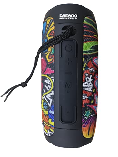 Daewoo Altoparlante Bluetooth Dbt-25B | Altoparlante Wireless Portatile | Altoparlanti Usb Bluetooth | Led Rgb | Potenza 16 W | Funzione Mani Libere |
