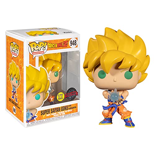 Funko Pop! Animation 948 - Dragon Ball Z - Super Saiyan Goku With Kamehameha (Glows In The Dark)