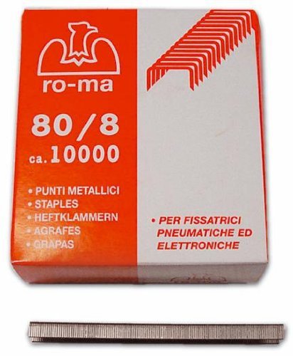 Punti 12 Mm Per Fissatrice Pneumatica Mk80 Mek80 E Rapid Ps12-80 10000 Pz