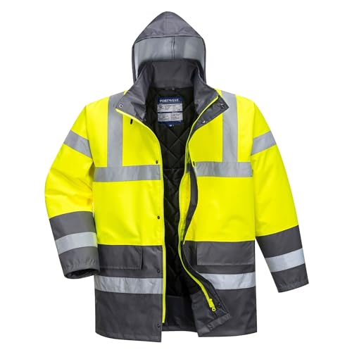 Portwest S466 Hi-Vis Giacca Traffic Bicolore, Giallo
