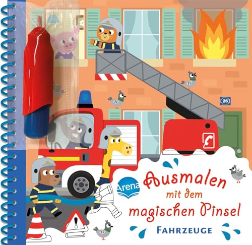 Ausmalen Mit Dem Magischen Pinsel. Fahrzeuge: Malbuch Mit Wassertankstift Für Kinder Ab 3 Jahren: 0
