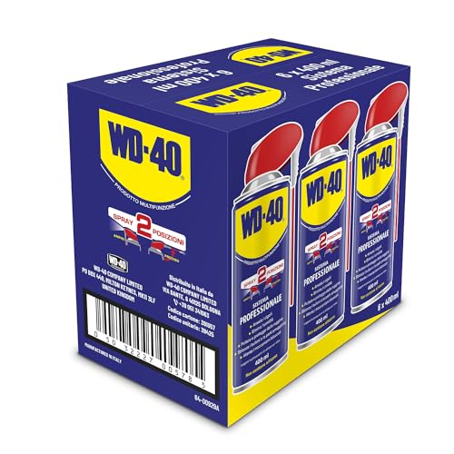 Wd-40 Lubrificante Multifunzione Sistema Professionale Con Doppia Posizione, 400 Ml, 6 Pezzi