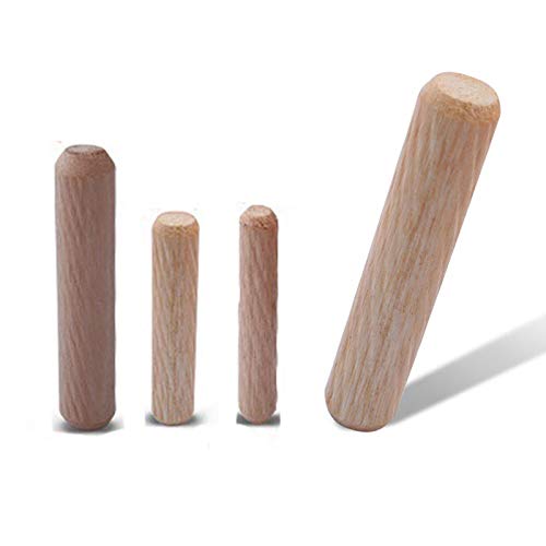 Tiberham - Tasselli Assortiti In Legno, Scanalati, M6, M8, M10, M12, Per Mobili, Lavorazione Del Legno, Scanalati, Per Lavori Artigianali (6 Mm, 8 Mm,