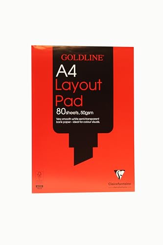 Clairefontaine Gpl1A4Z Goldline Layout Blocco Collato 80F A4 50G