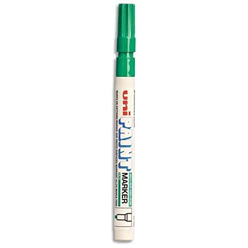 Uniball Uni Paint Px21/Vf - Pennarello Per Pittura A Olio, Punta Fine, Inchiostro A Pigmentazione, Confezione Da 12, Colore: Verde Scuro