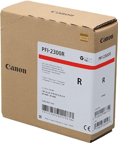 Canon Tinta Gran Formato Para Gp-2000 Gp-4000 Pfi-2300 Red