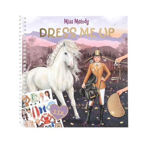 Depesche 12863 Miss Melody Dress Me Up - Libro Di Adesivi Con Cavallo E Cavaliere