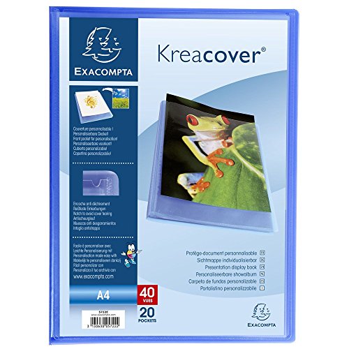 Exacompta 5722E Portalistini, 24X32 Cm, Blu Trasparente