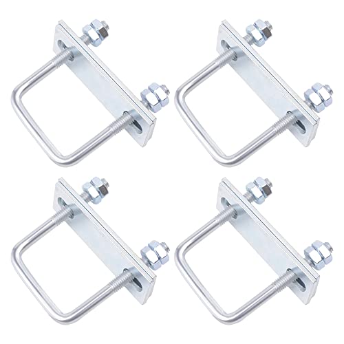 U-Bolts Quadrati Bulloni U 4 Pezzi Bulloni A U M8 U-Bolts 50 X 80 Mm Con Dado E Rondella Bulloni A U Quadrati Per Tubo Dell'Acqua Fisso Tubo Barche