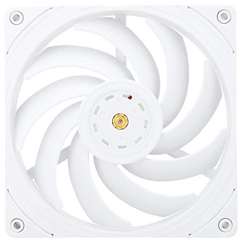 Thermalright Tl-B14W 140Mm Cpu Ventilatore, Computer White Case Fan Pwm Control, 1500Rpm, Static-Pressure Performance Fan For S-Fdb Bearing (White)