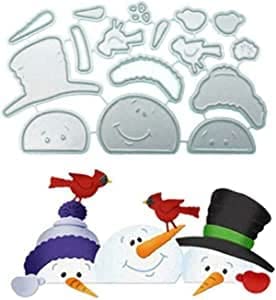 Fustelle Di Natale Con Pupazzi Di Neve Per La Creazione Di Biglietti, Fustelle Tagliate Stencil Per Album Di Foto Fai Da Te, Album Di Foto, Goffratura
