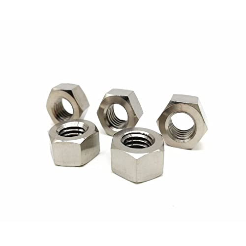 Rison-Titanium Dado In Titanio M10X1.5Mm, 5 Pezzi Dado Esagonale Autobloccanti In Lega Di Titanio Din934, Dado Di Arresto Dadi Di Bloccaggio Filettati