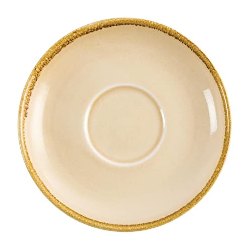 Olympia Kiln Gp333 Cappuccino Piattino Arenaria, 160 Mm (Confezione Da 6)