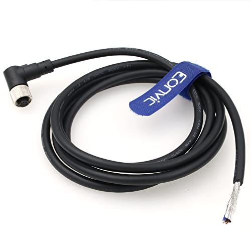 Eonvic Cavo Elettrico Del Sensore Elettrico Del Connettore Di Aviazione Ad Angolo Retto Industriale M12 4 Pin (Cavo Femmina Ra-M12 4Pin)