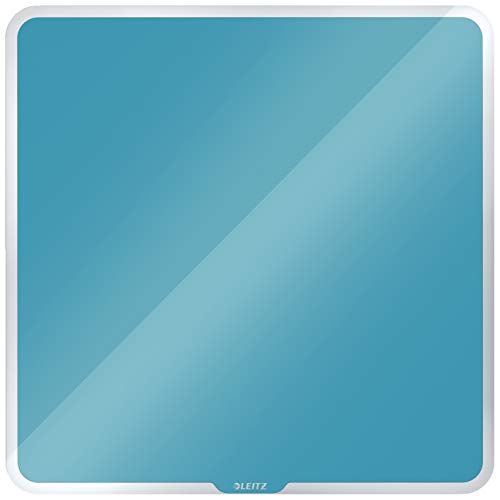 Leitz Lavagna Magnetica In Vetro, 450 X 450, Gamma Cosy, Blu Calmo, 70440061