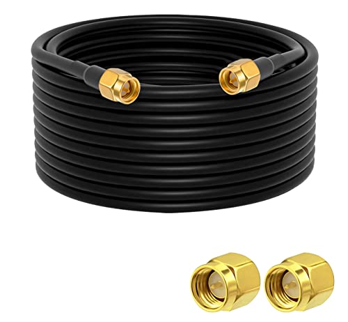 Vecys Cavo Di Prolunga Per Antenna Sma Cavo Sma Maschio A Sma Maschio Pigtail Cavo Antenna Wlan Rg58 32,8 Piedi / 10 M Per Rete Wireless Wifi 2G 3G 4G