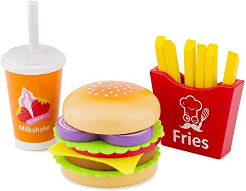 New Classic Toys Fast Food Set, Multicolore, Fastfood, 10594