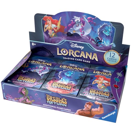 Ravensburger- Disney Lorcana Trading Card Game: Set 4-Espositore Con 24 Buste Di Espansione, 11098342