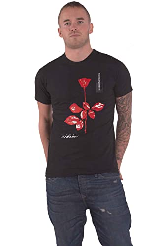 Depeche Mode T Shirt Violator Band Logo Nuovo Ufficiale Unisex Nero Size Xl