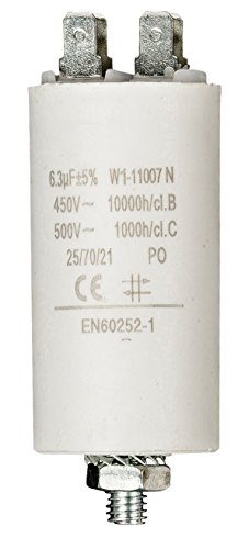 Fixapart W1-11007N Fixed Capacitor Cilindrico Bianco Condensatore