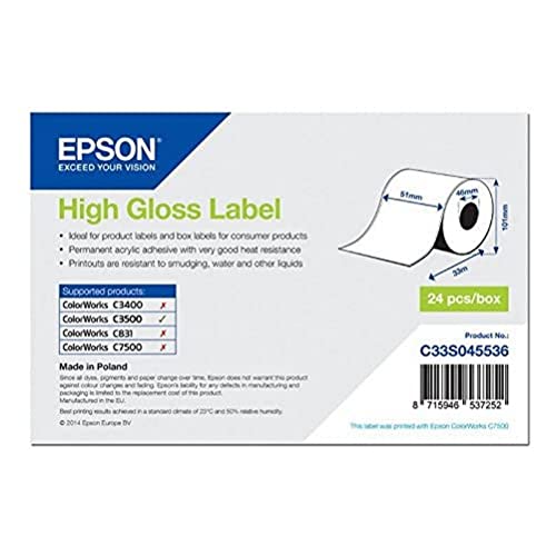 Epson Rot.Di Carta Continua Adesiva High Gloss
