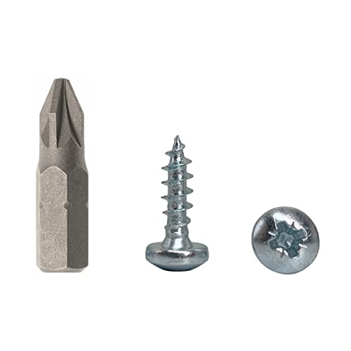 Confezione Da 400 Viti Per Legno Din 7981, In Acciaio Zincato, 4,5 X 16 Mm, Viti Per Truciolato Con Testa A Torcia, Vite Universale Pozi-Drive (400, 4