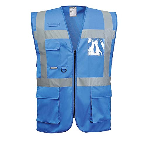 Portwest F476Rbrm Gilet Executive Iona, Blu Royal, M