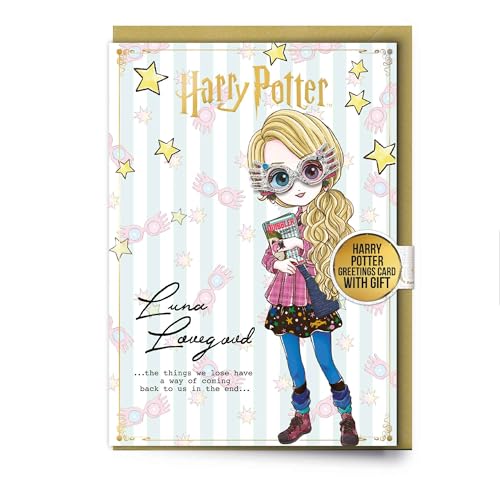 Luna Lovegood - Biglietto D'Auguri Con Spilla, Motivo: Personaggio