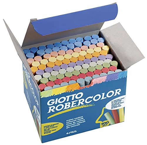 Giotto Gessi Per Lavagna, Colori Vari, Scatola 100 Pezzi