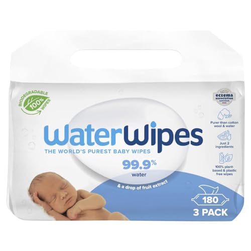 Waterwipes Baby Wipes With 99.9% Organic Water 180 U