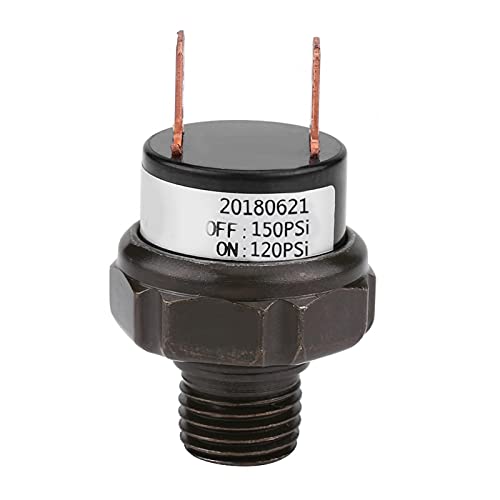 Pressostato 12V 120-150 + Interruttore Di Pressione Pressostato D'Aria Automatico Universale 12V Interruttore Di Controllo Pressione D'Aria 90-120Psi
