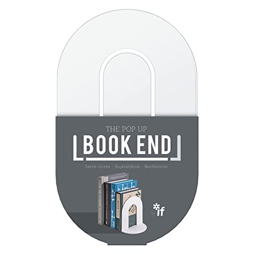 If The Pop-Up Book End, Single Bookend, Contemporary Colours - White