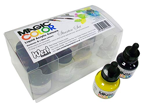 Magic Color - Set Di 8 Boccetti Di Colore Acrilico Da 28 Ml