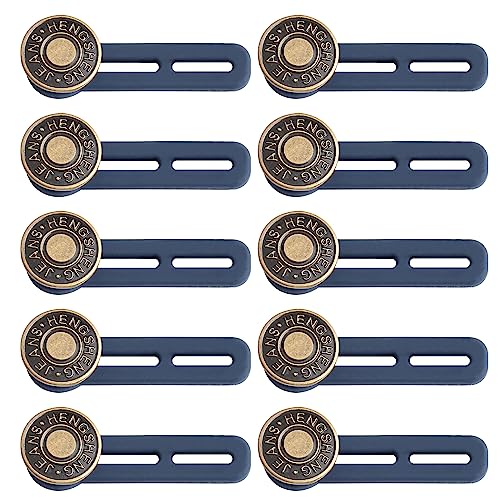 Estensore Per Bottoni Per Pantaloni Lunghi Da 10 Pezzi, Estensore Per Vita Elastica, Estensore Per Cintura Regolabile, Forniture Per Jeans, Per Varie