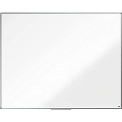 Nobo Lavagna Bianca Magnetica In Acciaio Laccato, 1500 X 1200 Mm, Cornice In Alluminio, Sistema Di Montaggio Ad Angolo, Incl. Vaschetta Porta Accessor