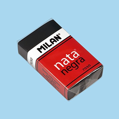 Scatola 30 Gomme Nata® Nero 7030 (Con Custodia In Cartone E Confezionate) Milan®