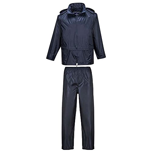 Pvc Coated Rain Suit Color: Navy Talla: Small