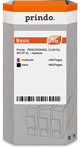 Prindo Canon Pg-540 Xl + Cl-541 Xl (Cl541Xl Mcvp) Multipack - Cartucce Alternative Per Stampanti Canon.