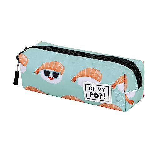 Oh My Pop! Nigiri-Astuccio Quadrato Fan 2.0, Turchese, 21 X 8 Cm