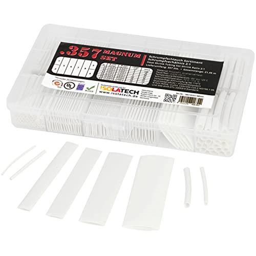 357 Pezzi Magnum Set Di Iso-Profi®Tubo Termoretraibile Assortimento In Scatola Bianco