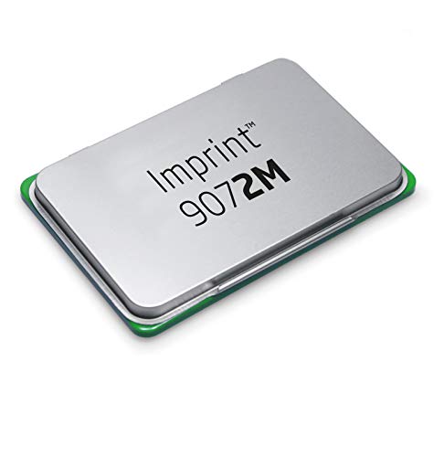 Trodat 9072M Imprint, Cuscinetto Imbevuto Di Inchiostro Di Colore Verde A Base Acqua, Per Timbri Manuali, Per Medi Formati, Misura 110 X 70 Mm, Strutt
