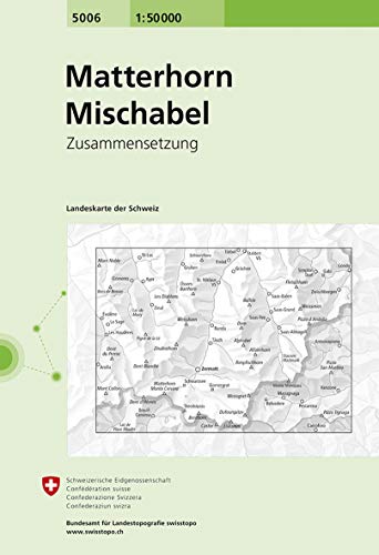 Carte Routière : Matterhorn - Mischabel: Zusammensetzung: 5006
