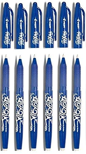 Pilot Blue Frixion Bl-Fr7 - Penna A Sfera Cancellabile, Punta 0,7 Mm, Tratto 0,35 Mm, Confezione Da 6
